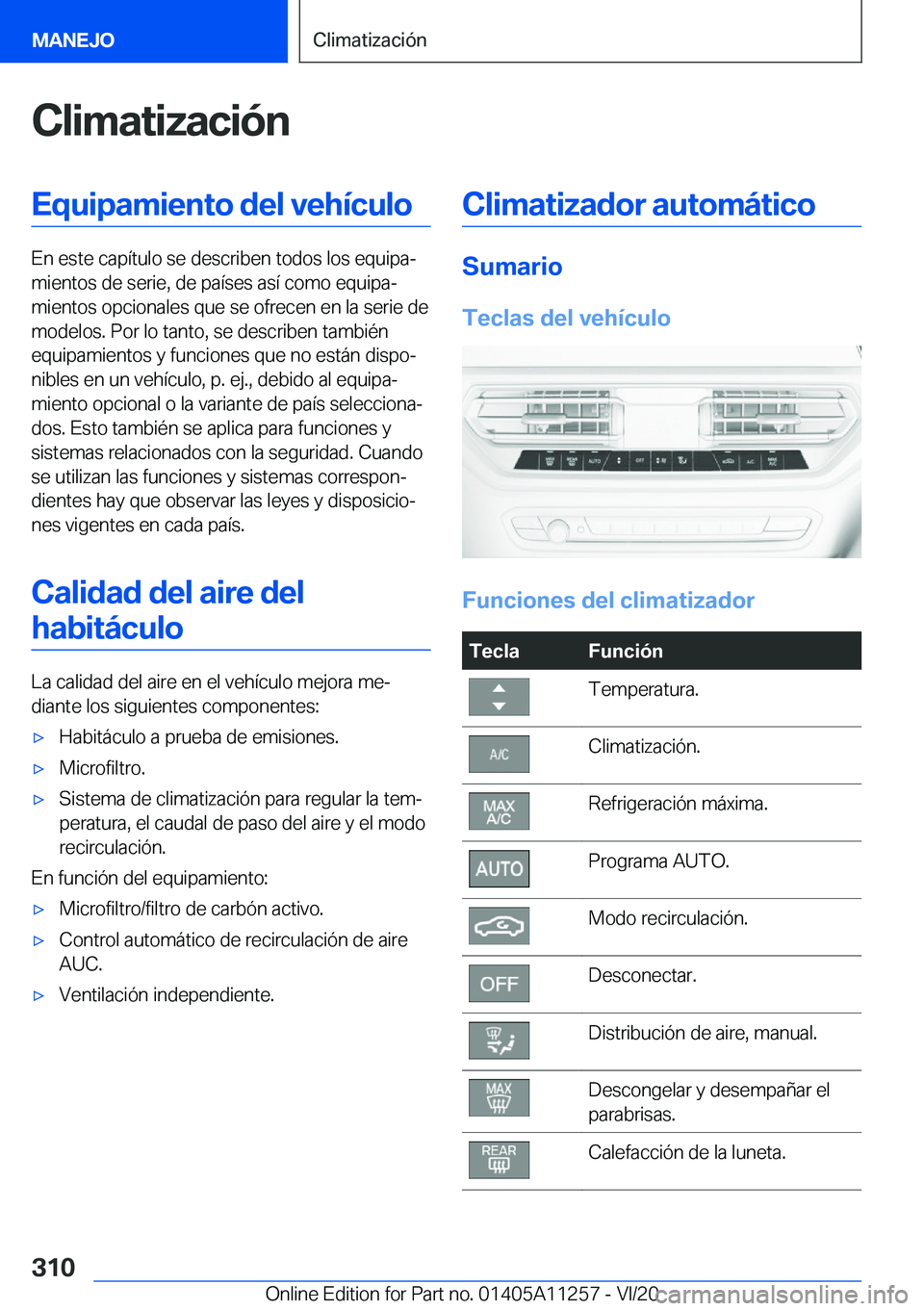 BMW 4 SERIES COUPE 2021  Manuales de Empleo (in Spanish) �C�l�i�m�a�t�i�z�a�c�i�