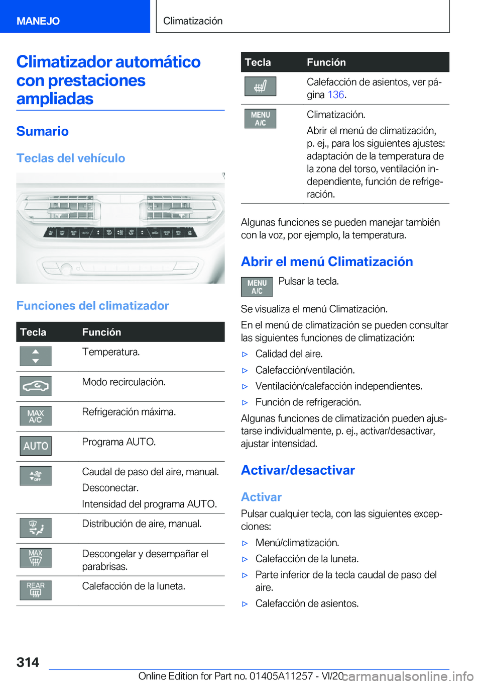BMW 4 SERIES COUPE 2021  Manuales de Empleo (in Spanish) �C�l�i�m�a�t�i�z�a�d�o�r��a�u�t�o�m�