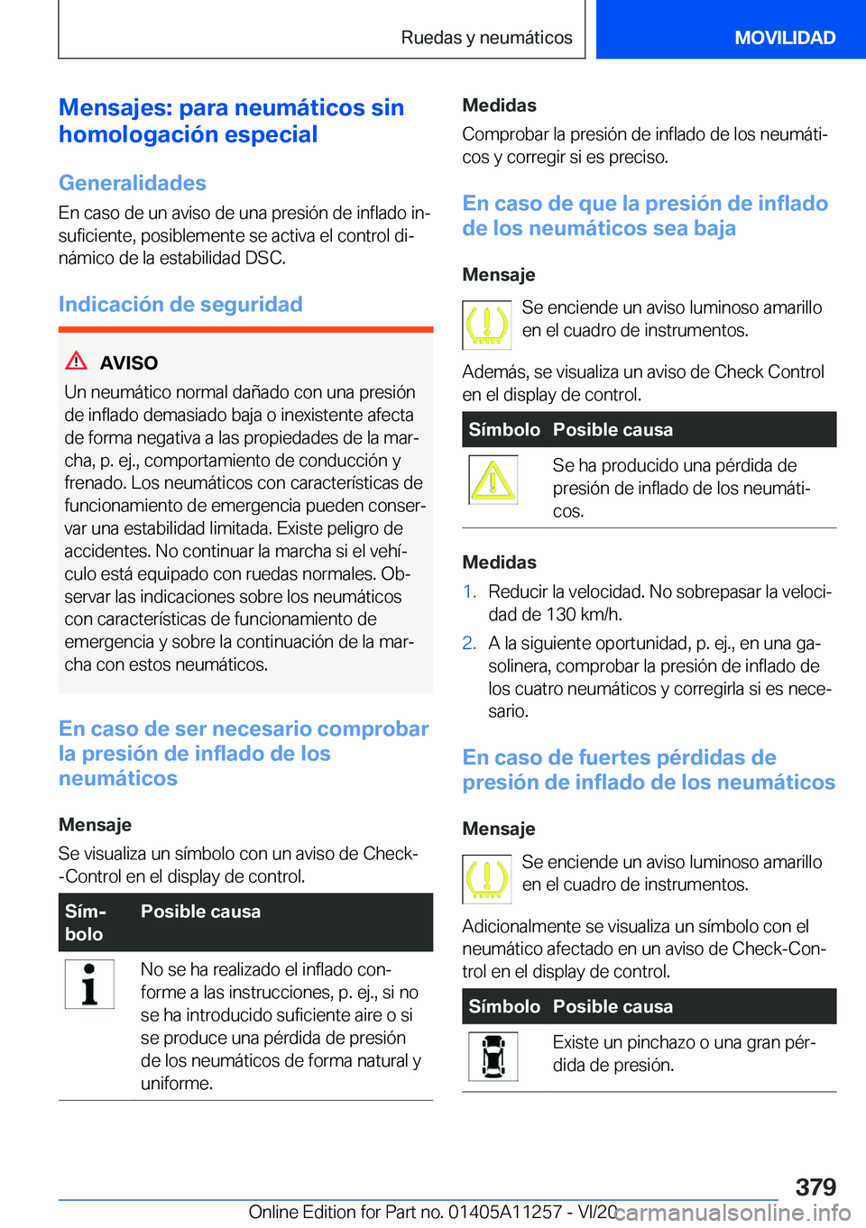BMW 4 SERIES COUPE 2021  Manuales de Empleo (in Spanish) �M�e�n�s�a�j�e�s�:��p�a�r�a��n�e�u�m�