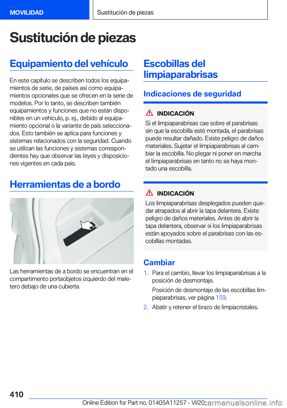 BMW 4 SERIES COUPE 2021  Manuales de Empleo (in Spanish) �S�u�s�t�i�t�u�c�i�