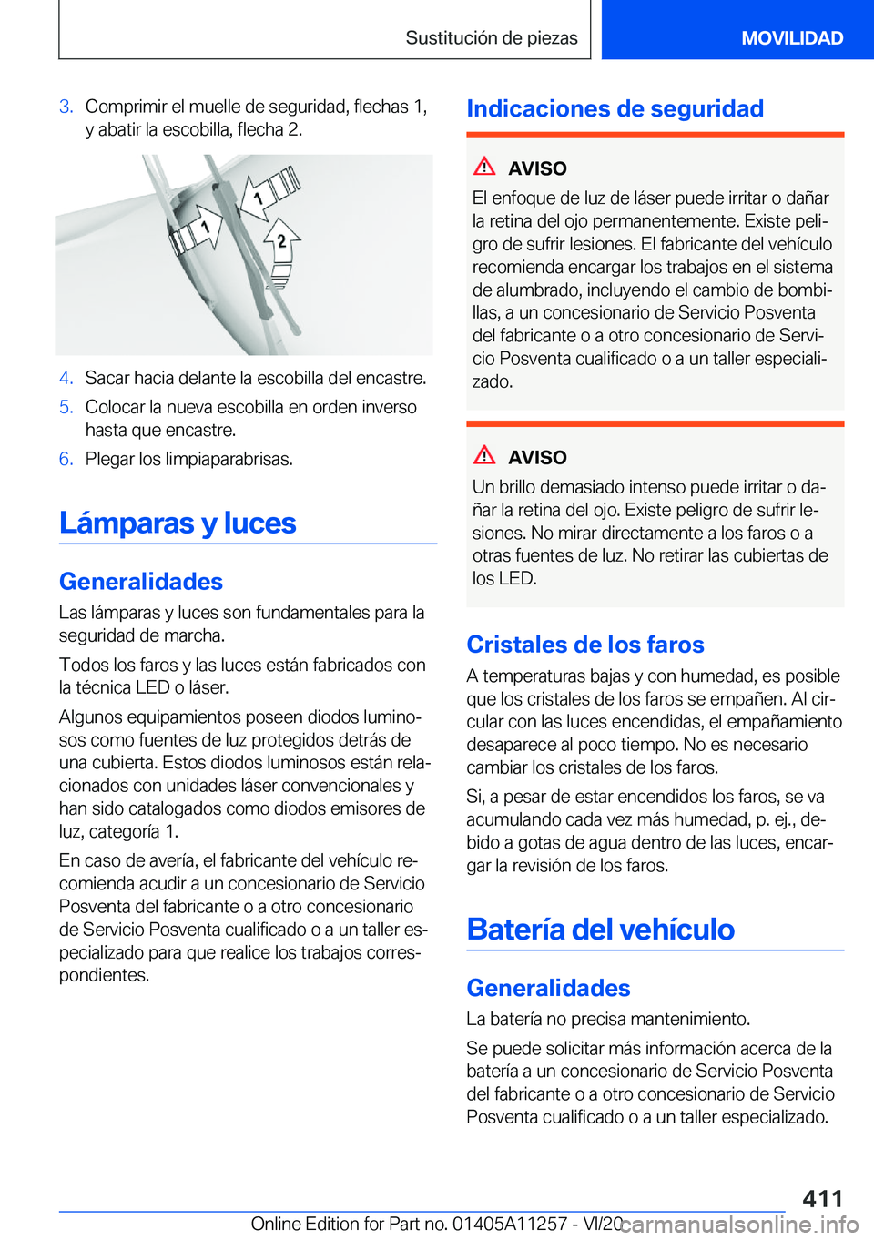 BMW 4 SERIES COUPE 2021  Manuales de Empleo (in Spanish) �3�.�C�o�m�p�r�i�m�i�r��e�l��m�u�e�l�l�e��d�e��s�e�g�u�r�i�d�a�d�,��f�l�e�c�h�a�s��1�,
�y��a�b�a�t�i�r��l�a��e�s�c�o�b�i�l�l�a�,��f�l�e�c�h�a��2�.�4�.�S�a�c�a�r��h�a�c�i�a��d�e�l�a�n�t�e�