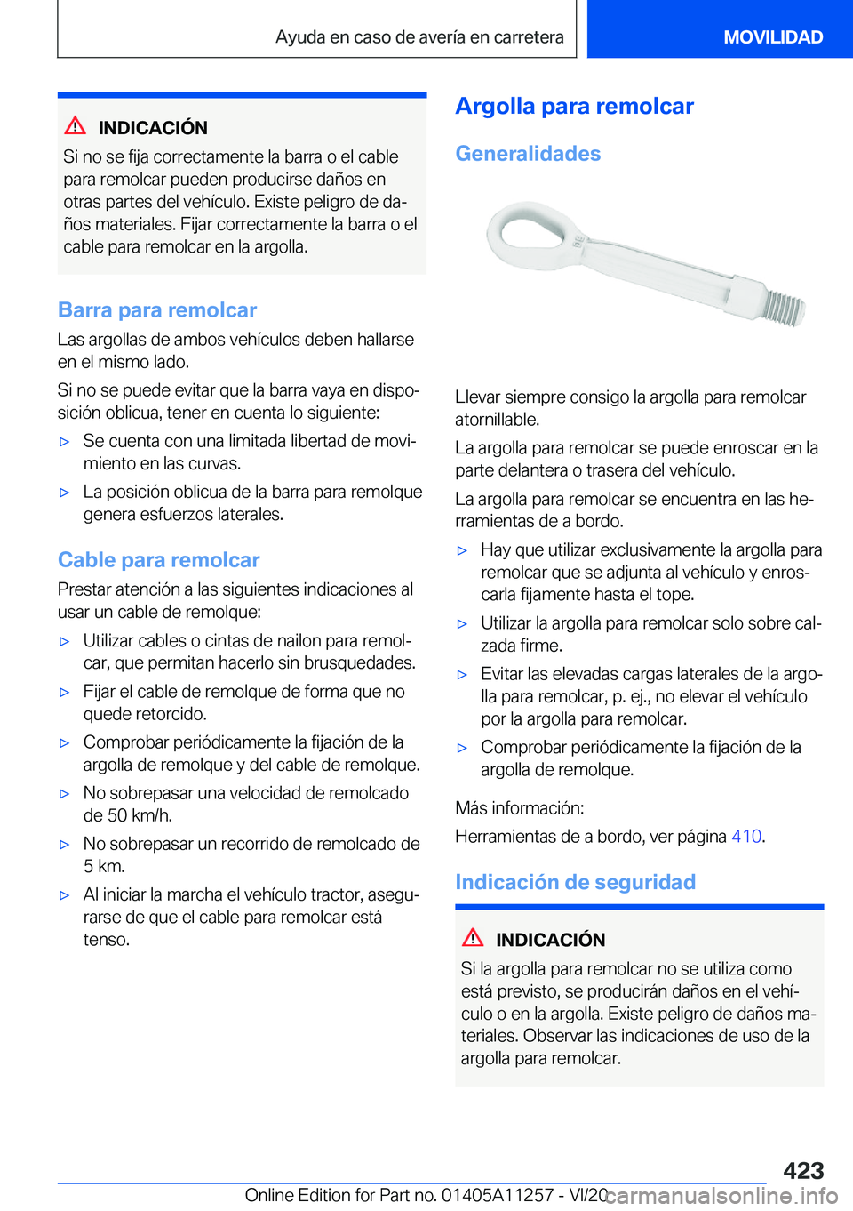 BMW 4 SERIES COUPE 2021  Manuales de Empleo (in Spanish) �I�N�D�I�C�A�C�I�