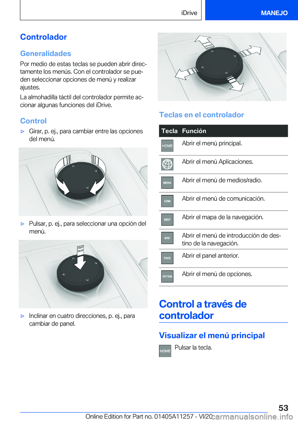 BMW 4 SERIES COUPE 2021  Manuales de Empleo (in Spanish) �C�o�n�t�r�o�l�a�d�o�r
�G�e�n�e�r�a�l�i�d�a�d�e�s
�P�o�r��m�e�d�i�o��d�e��e�s�t�a�s��t�e�c�l�a�s��s�e��p�u�e�d�e�n��a�b�r�i�r��d�i�r�e�cª �t�a�m�e�n�t�e��l�o�s��m�e�n�
