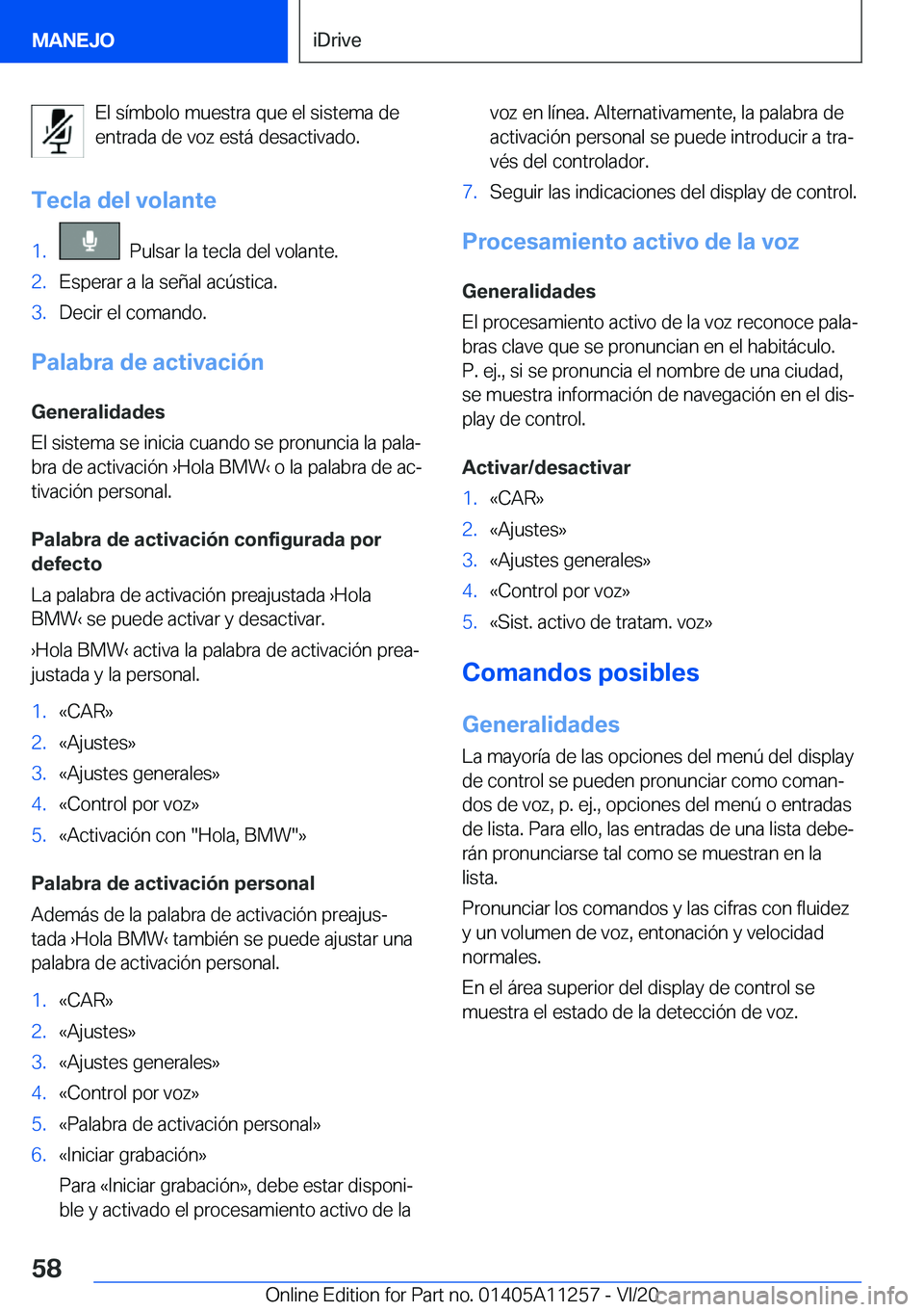 BMW 4 SERIES COUPE 2021  Manuales de Empleo (in Spanish) �E�l��s�