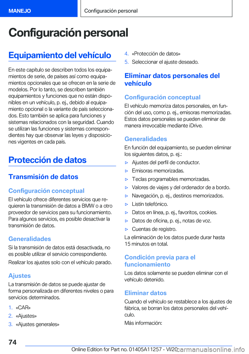 BMW 4 SERIES COUPE 2021  Manuales de Empleo (in Spanish) �C�o�n�f�i�g�u�r�a�c�i�
