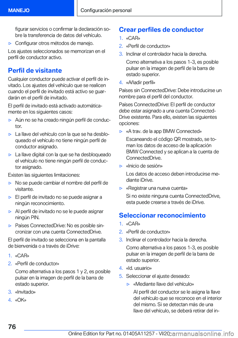 BMW 4 SERIES COUPE 2021  Manuales de Empleo (in Spanish) �f�i�g�u�r�a�r��s�e�r�v�i�c�i�o�s��o��c�o�n�f�i�r�m�a�r��l�a��d�e�c�l�a�r�a�c�i�