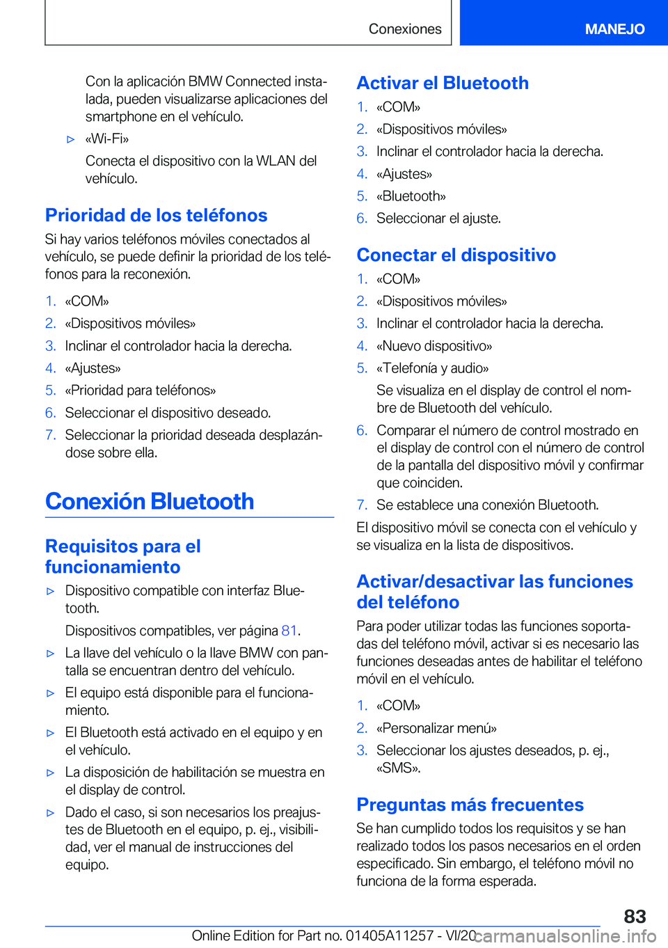 BMW 4 SERIES COUPE 2021  Manuales de Empleo (in Spanish) �C�o�n��l�a��a�p�l�i�c�a�c�i�