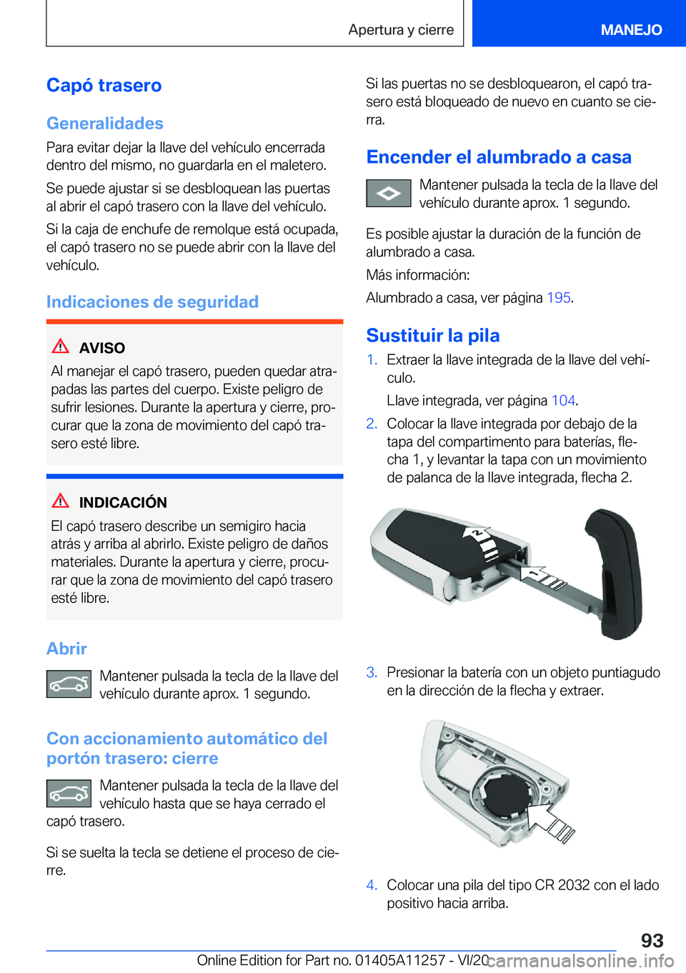BMW 4 SERIES COUPE 2021  Manuales de Empleo (in Spanish) �C�a�p�