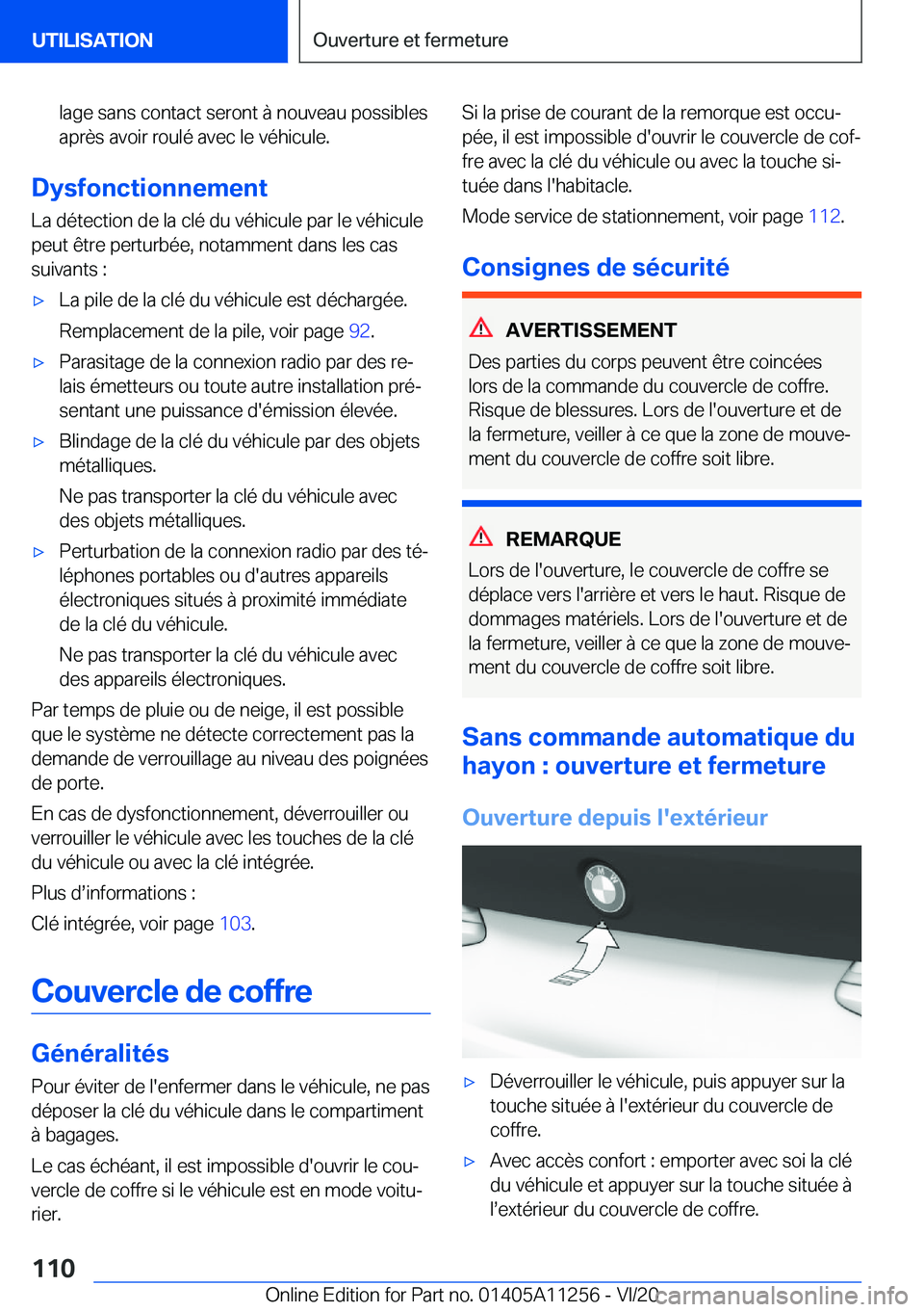 BMW 4 SERIES COUPE 2021  Notices Demploi (in French) �l�a�g�e��s�a�n�s��c�o�n�t�a�c�t��s�e�r�o�n�t��