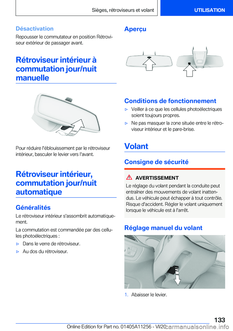 BMW 4 SERIES COUPE 2021  Notices Demploi (in French) �D�é�s�a�c�t�i�v�a�t�i�o�n
�R�e�p�o�u�s�s�e�r��l�e��c�o�m�m�u�t�a�t�e�u�r��e�n��p�o�s�i�t�i�o�n��R�é�t�r�o�v�ij
�s�e�u�r��e�x�t�é�r�i�e�u�r��d�e��p�a�s�s�a�g�e�r��a�v�a�n�t�.
�R�é�t�r�o�