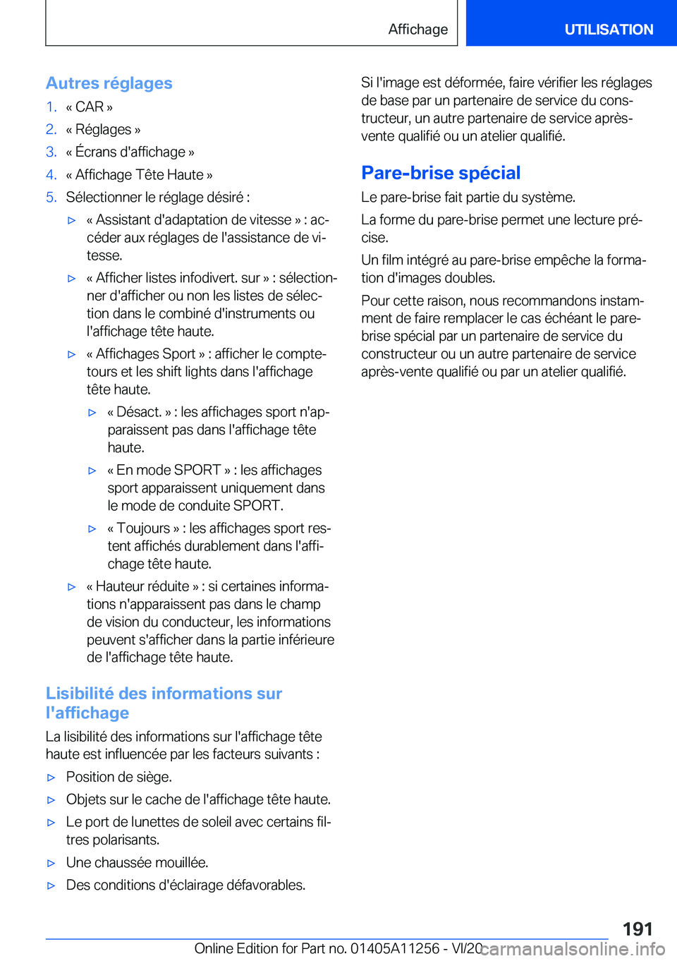 BMW 4 SERIES COUPE 2021  Notices Demploi (in French) �A�u�t�r�e�s��r�é�g�l�a�g�e�s�1�.�k��C�A�R��{�2�.�k��R�é�g�l�a�g�e�s��{�3�.�k��