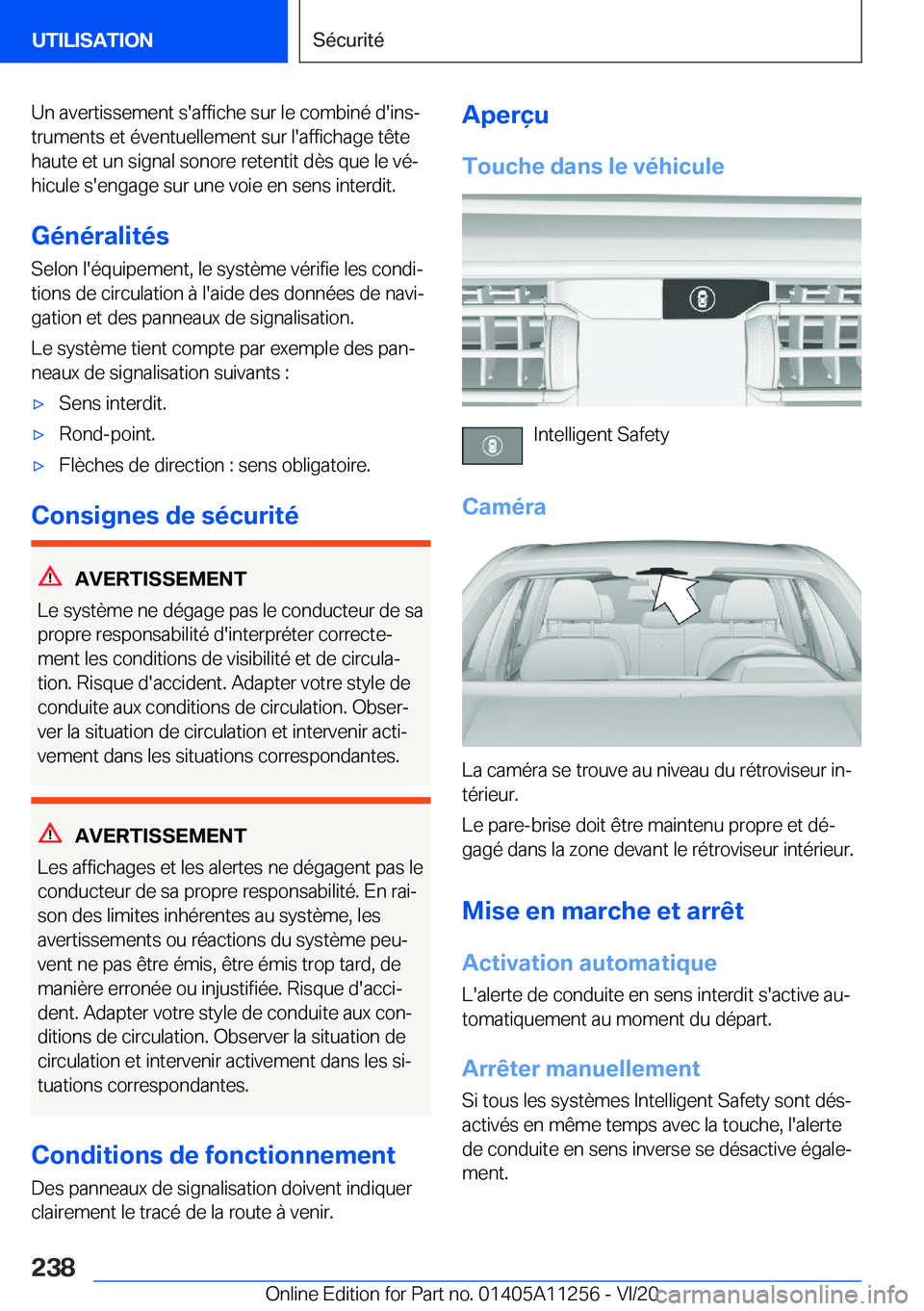 BMW 4 SERIES COUPE 2021  Notices Demploi (in French) �U�n��a�v�e�r�t�i�s�s�e�m�e�n�t��s�'�a�f�f�i�c�h�e��s�u�r��l�e��c�o�m�b�i�n�é��d�'�i�n�sj
�t�r�u�m�e�n�t�s��e�t��é�v�e�n�t�u�e�l�l�e�m�e�n�t��s�u�r��l�'�a�f�f�i�c�h�a�g�e��t�