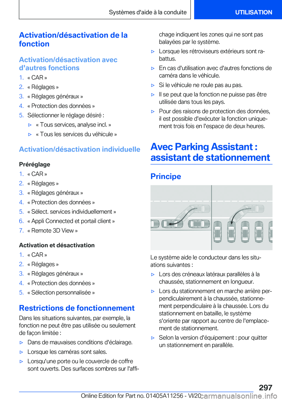 BMW 4 SERIES COUPE 2021  Notices Demploi (in French) �A�c�t�i�v�a�t�i�o�n�/�d�é�s�a�c�t�i�v�a�t�i�o�n��d�e��l�a
�f�o�n�c�t�i�o�n
�A�c�t�i�v�a�t�i�o�n�/�d�é�s�a�c�t�i�v�a�t�i�o�n��a�v�e�c �d�'�a�u�t�r�e�s��f�o�n�c�t�i�o�n�s�1�.�k��C�A�R��{�2�
