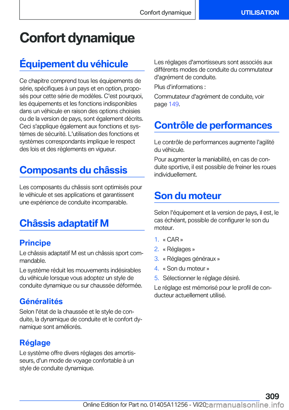BMW 4 SERIES COUPE 2021  Notices Demploi (in French) �C�o�n�f�o�r�t��d�y�n�a�m�i�q�u�e�