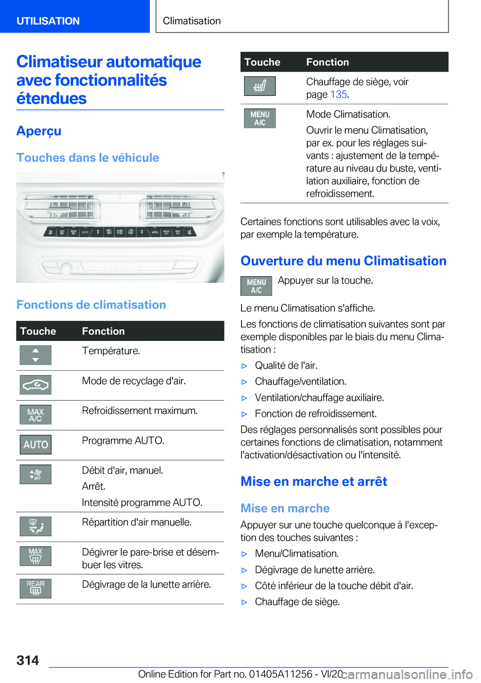 BMW 4 SERIES COUPE 2021  Notices Demploi (in French) �C�l�i�m�a�t�i�s�e�u�r��a�u�t�o�m�a�t�i�q�u�e�a�v�e�c��f�o�n�c�t�i�o�n�n�a�l�i�t�é�s�é�t�e�n�d�u�e�s
�A�p�e�r�ç�u
�T�o�u�c�h�e�s��d�a�n�s��l�e��v�é�h�i�c�u�l�e
�F�o�n�c�t�i�o�n�s��d�e��c�l�