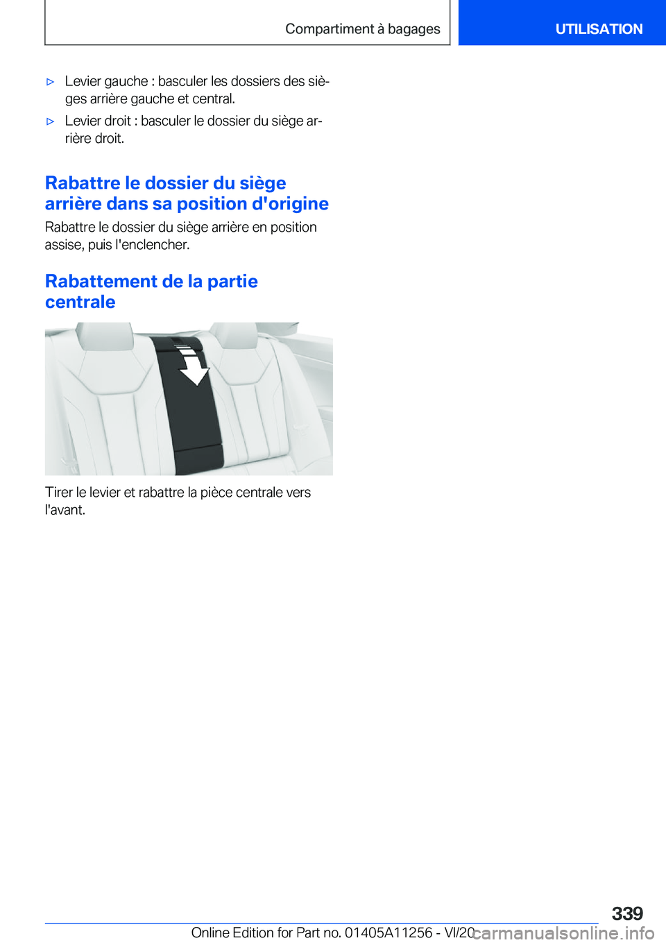 BMW 4 SERIES COUPE 2021  Notices Demploi (in French) 'x�L�e�v�i�e�r��g�a�u�c�h�e��:��b�a�s�c�u�l�e�r��l�e�s��d�o�s�s�i�e�r�s��d�e�s��s�i�èj�g�e�s��a�r�r�i�è�r�e��g�a�u�c�h�e��e�t��c�e�n�t�r�a�l�.'x�L�e�v�i�e�r��d�r�o�i�t��:��b�a