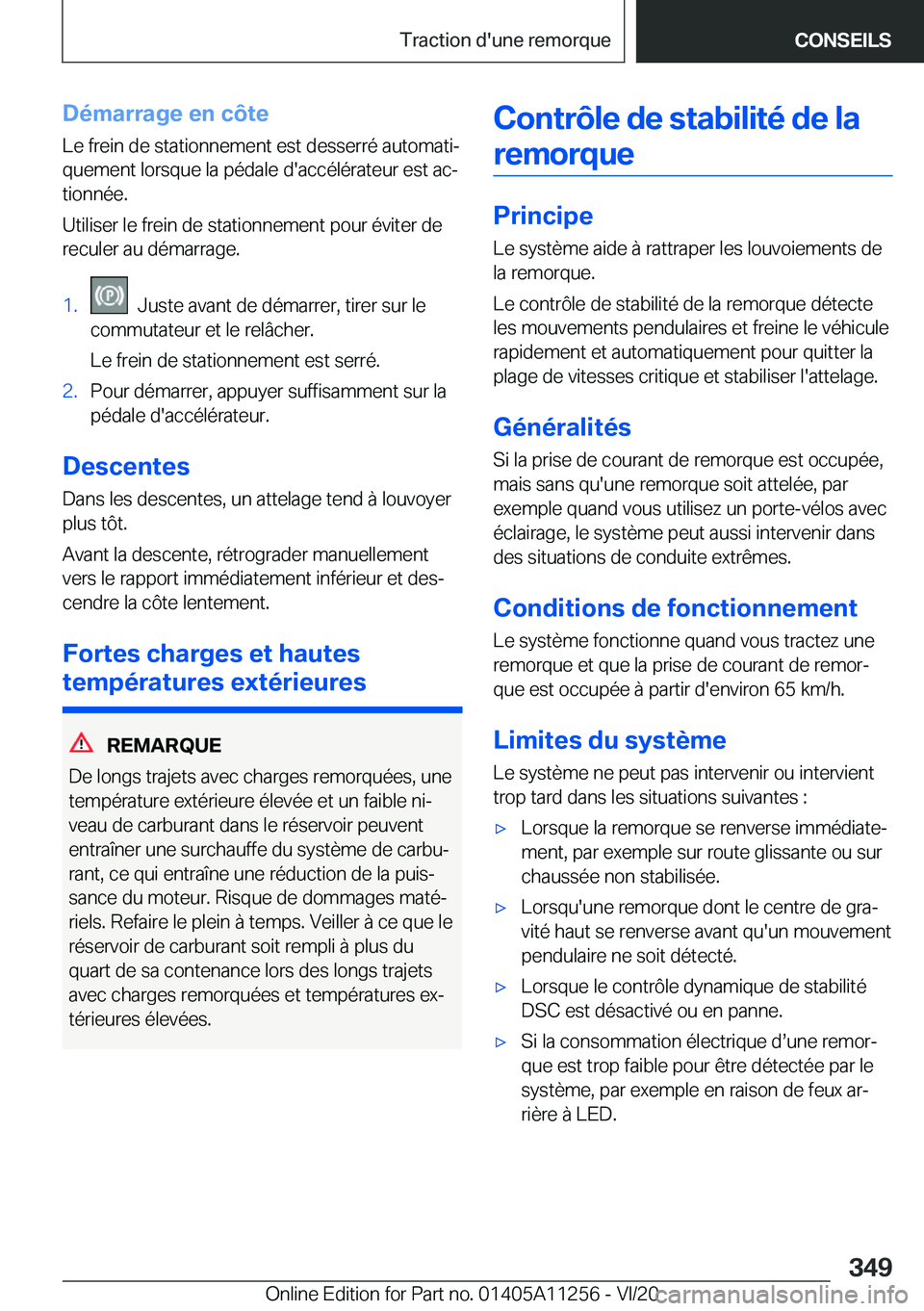 BMW 4 SERIES COUPE 2021  Notices Demploi (in French) �D�é�m�a�r�r�a�g�e��e�n��c�