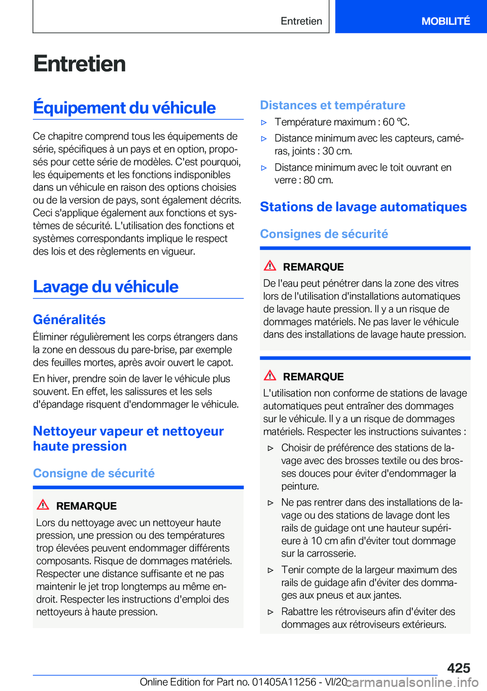 BMW 4 SERIES COUPE 2021  Notices Demploi (in French) �E�n�t�r�e�t�i�e�n�