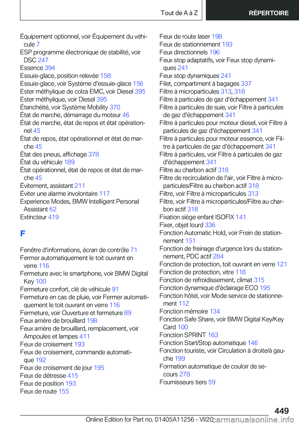 BMW 4 SERIES COUPE 2021  Notices Demploi (in French) �