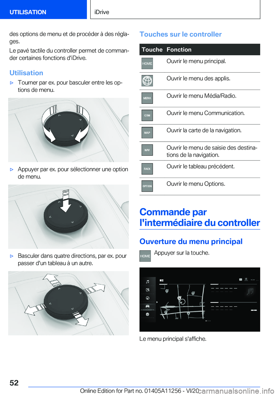 BMW 4 SERIES COUPE 2021  Notices Demploi (in French) �d�e�s��o�p�t�i�o�n�s��d�e��m�e�n�u��e�t��d�e��p�r�o�c�é�d�e�r��