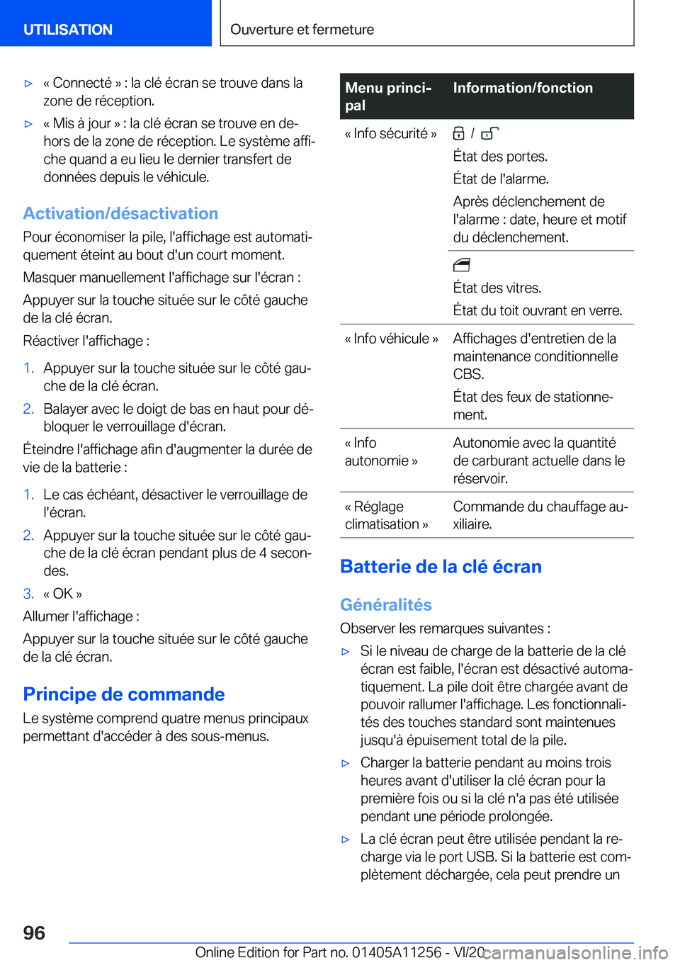 BMW 4 SERIES COUPE 2021  Notices Demploi (in French) 'x�k��C�o�n�n�e�c�t�é��{��:��l�a��c�l�é��é�c�r�a�n��s�e��t�r�o�u�v�e��d�a�n�s��l�a�z�o�n�e��d�e��r�é�c�e�p�t�i�o�n�.'x�k��M�i�s��