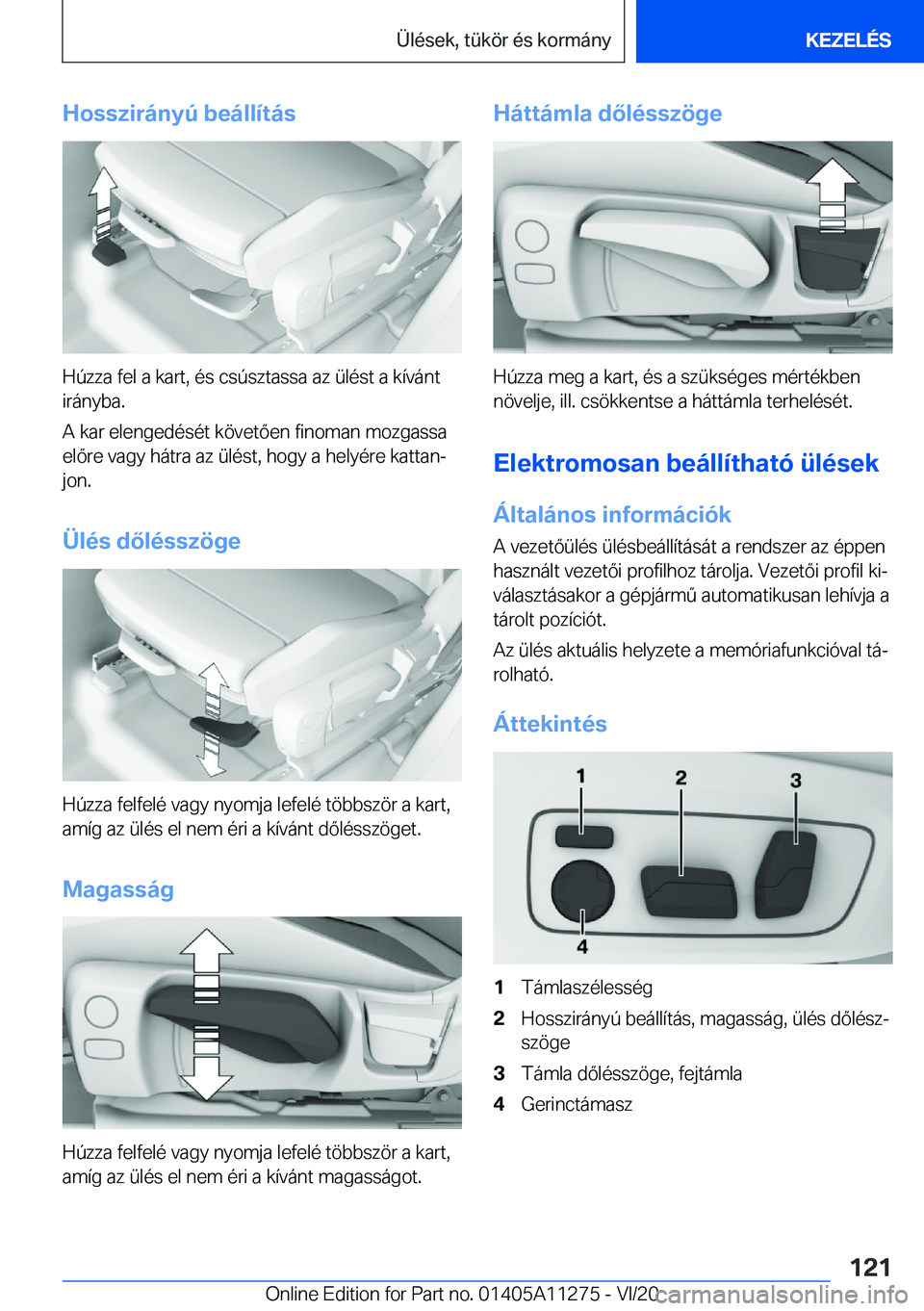 BMW 4 SERIES COUPE 2021  Kezelési útmutató (in Hungarian) �H�o�s�s�z�i�r�