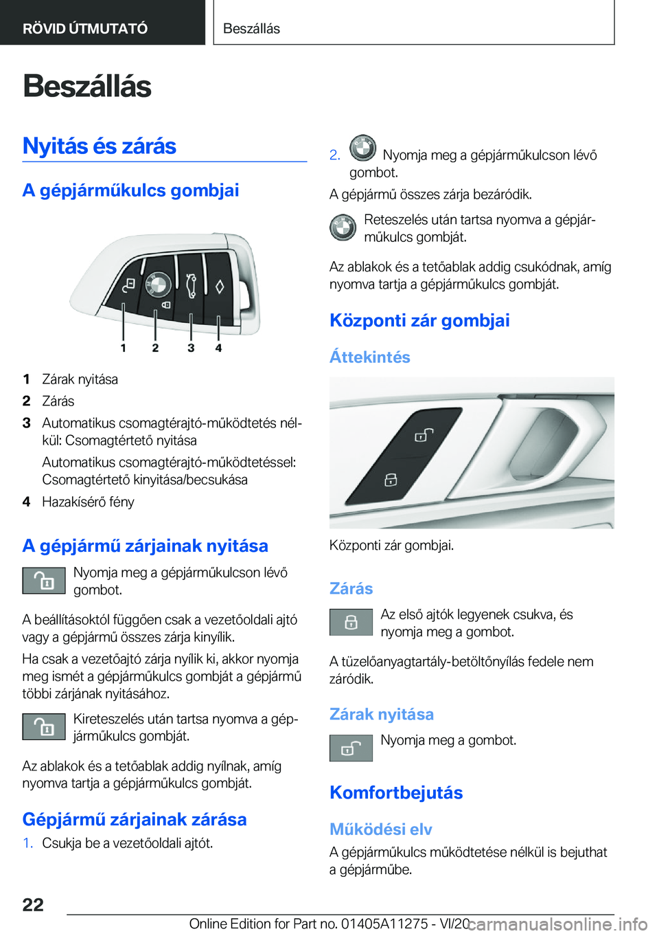 BMW 4 SERIES COUPE 2021  Kezelési útmutató (in Hungarian) �B�e�s�z�