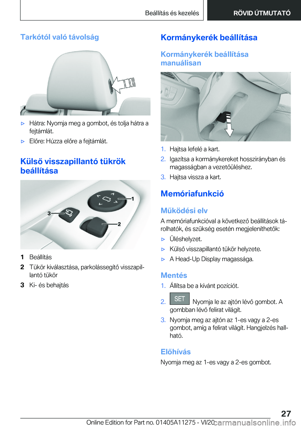 BMW 4 SERIES COUPE 2021  Kezelési útmutató (in Hungarian) �T�a�r�k�