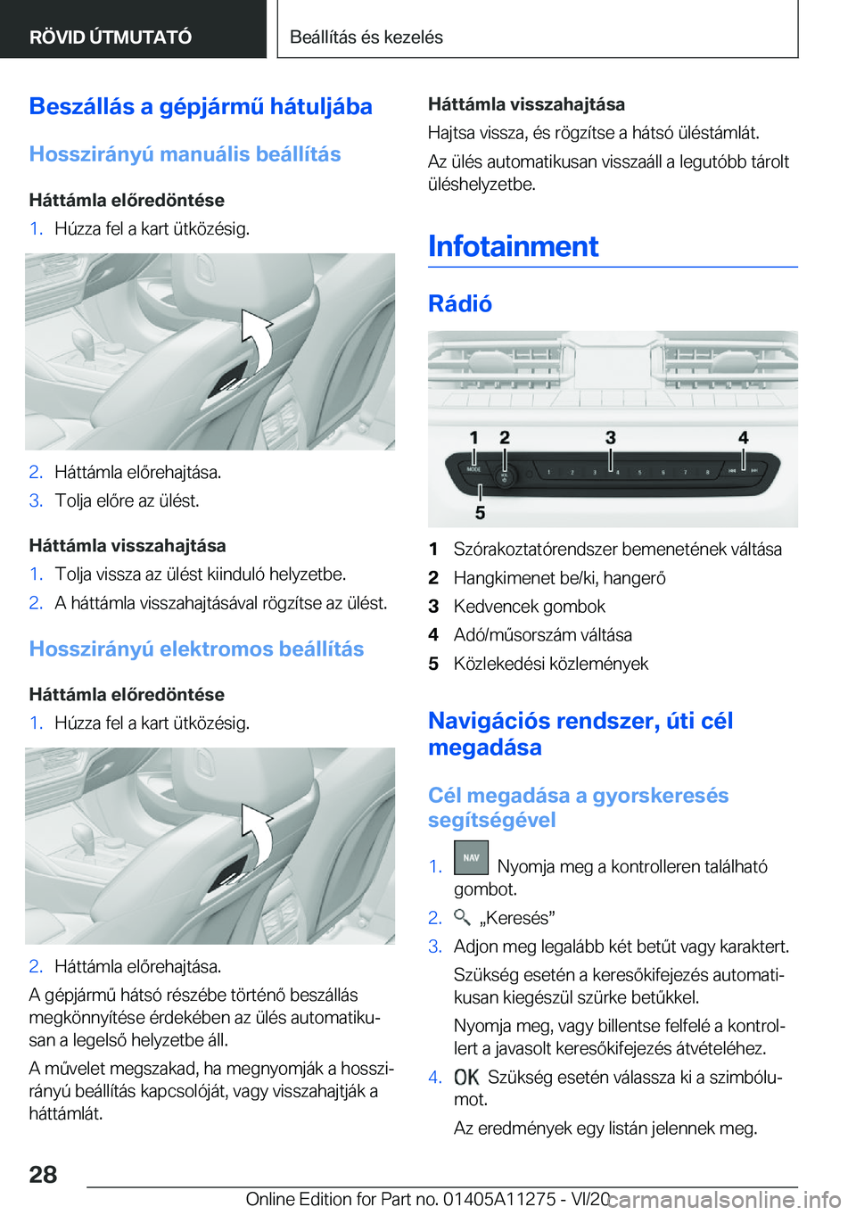 BMW 4 SERIES COUPE 2021  Kezelési útmutató (in Hungarian) �B�e�s�z�