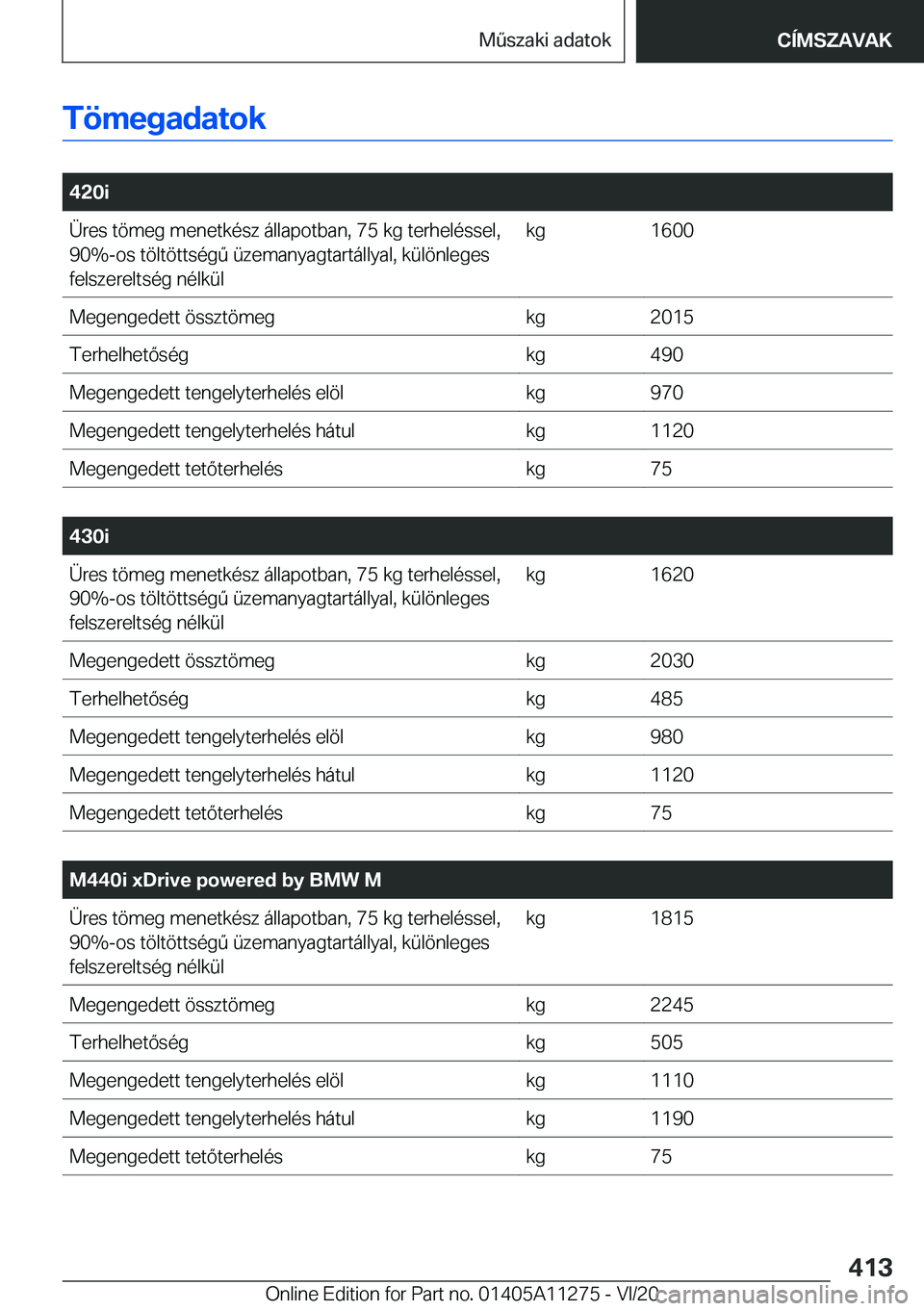 BMW 4 SERIES COUPE 2021  Kezelési útmutató (in Hungarian) �T�