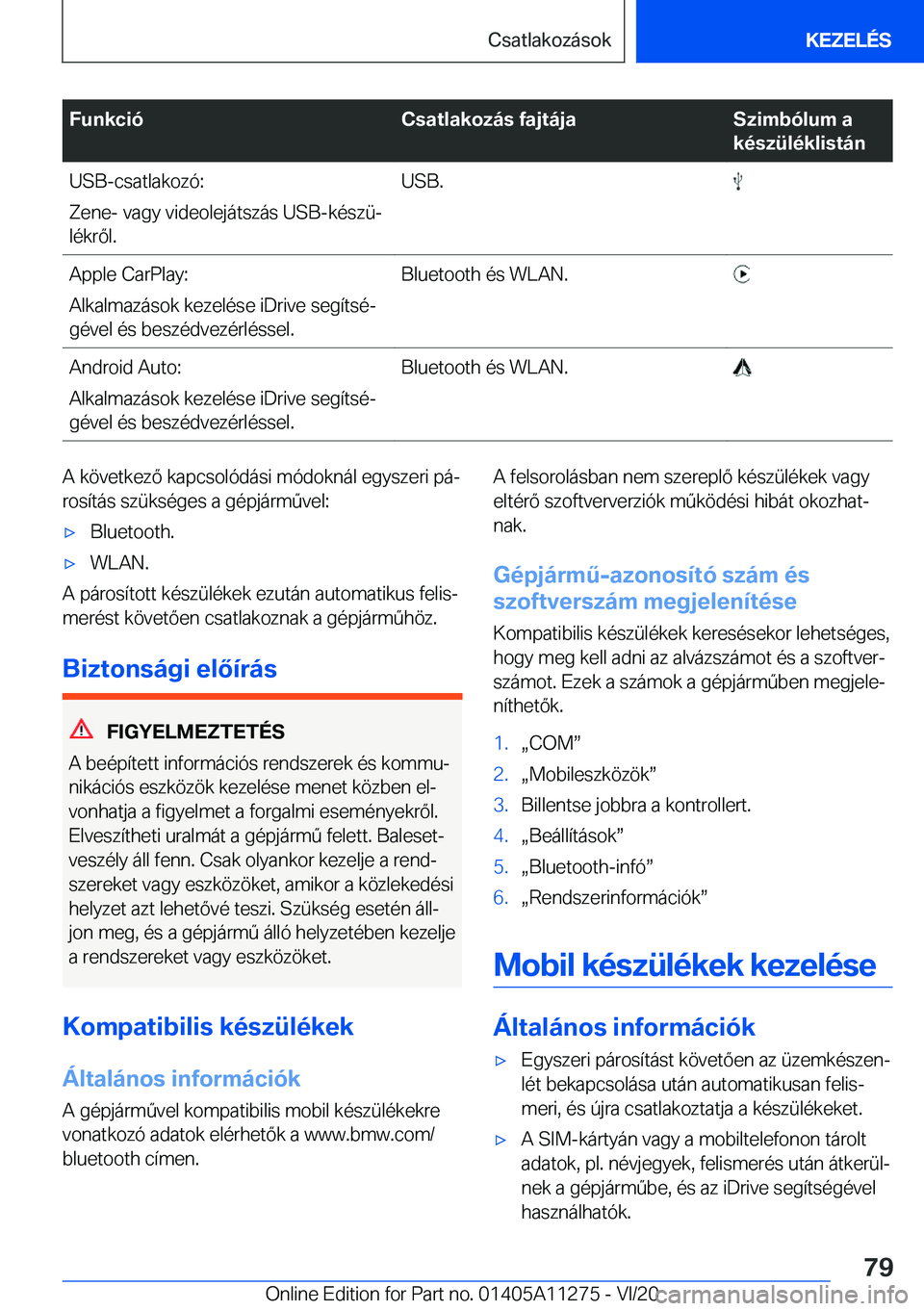 BMW 4 SERIES COUPE 2021  Kezelési útmutató (in Hungarian) �F�u�n�k�c�i�
