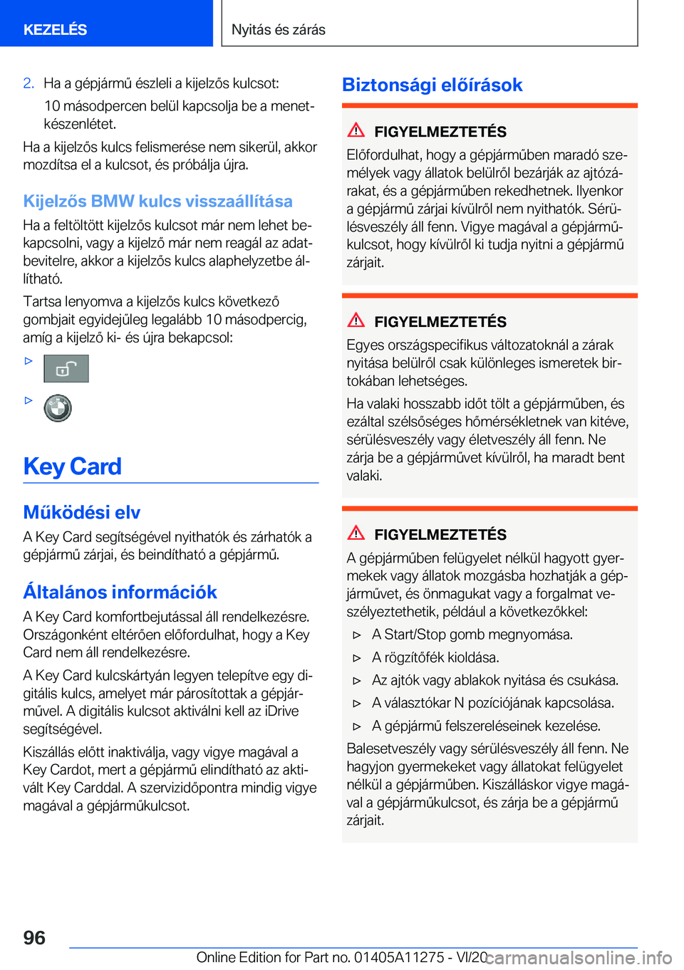 BMW 4 SERIES COUPE 2021  Kezelési útmutató (in Hungarian) �2�.�H�a��a��g�