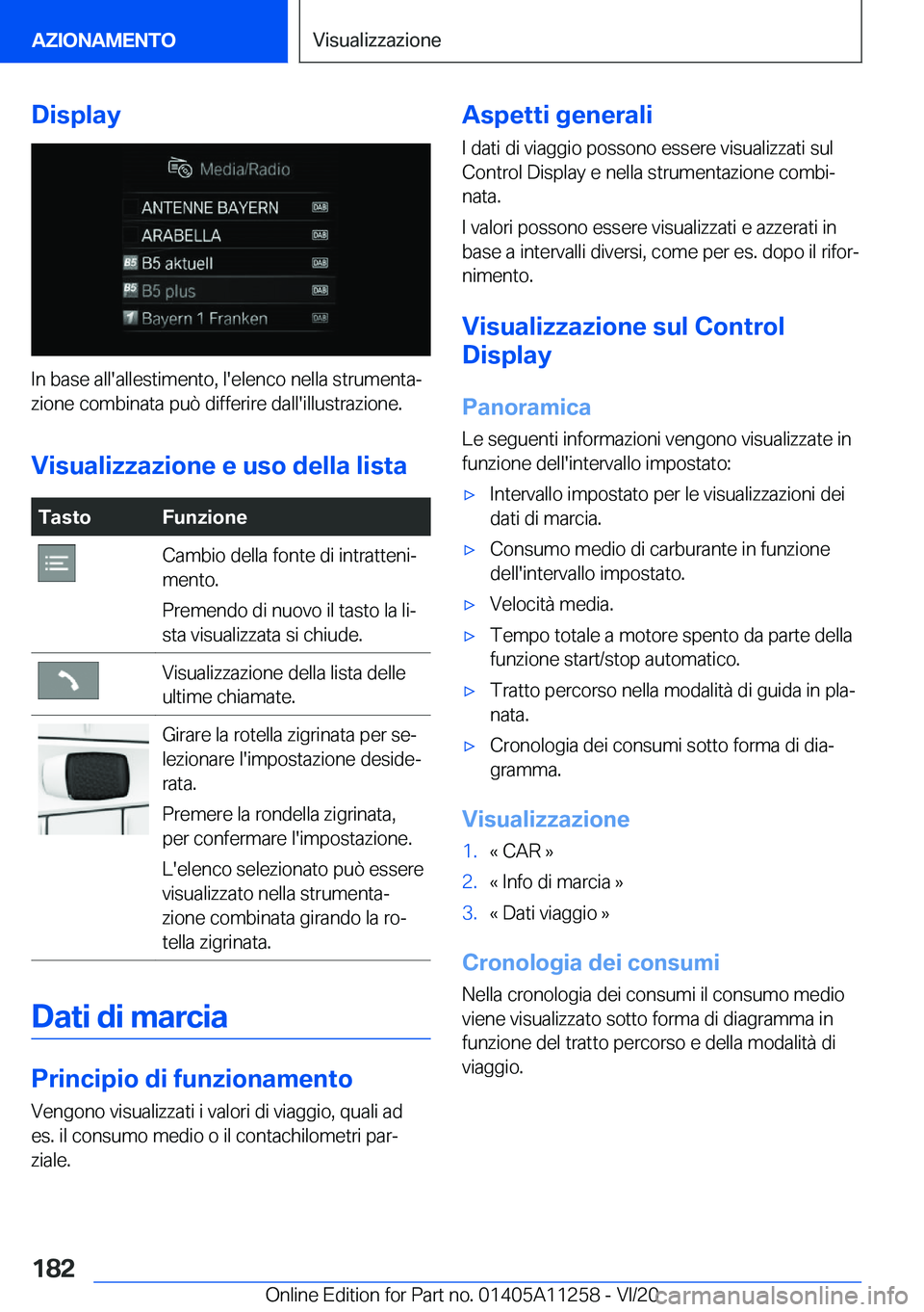 BMW 4 SERIES COUPE 2021  Libretti Di Uso E manutenzione (in Italian) �D�i�s�p�l�a�y
�I�n��b�a�s�e��a�l�l�'�a�l�l�e�s�t�i�m�e�n�t�o�,��l�'�e�l�e�n�c�o��n�e�l�l�a��s�t�r�u�m�e�n�t�aª
�z�i�o�n�e��c�o�m�b�i�n�a�t�a��p�u�