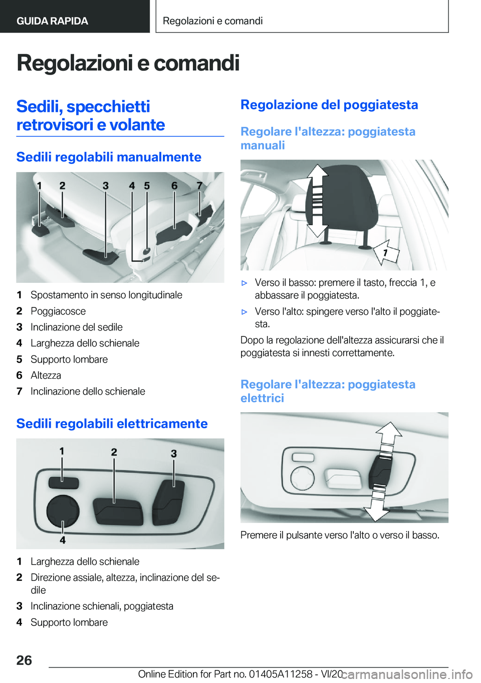 BMW 4 SERIES COUPE 2021  Libretti Di Uso E manutenzione (in Italian) �R�e�g�o�l�a�z�i�o�n�i��e��c�o�m�a�n�d�i�S�e�d�i�l�i�,��s�p�e�c�c�h�i�e�t�t�i�r�e�t�r�o�v�i�s�o�r�i��e��v�o�l�a�n�t�e
�S�e�d�i�l�i��r�e�g�o�l�a�b�i�l�i��m�a�n�u�a�l�m�e�n�t�e
�1�S�p�o�s�t�a�m�e