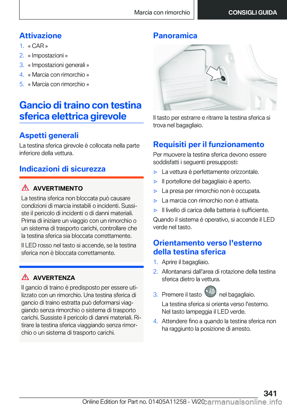BMW 4 SERIES COUPE 2021  Libretti Di Uso E manutenzione (in Italian) �A�t�t�i�v�a�z�i�o�n�e�1�.�«��C�A�R��{�2�.�«��I�m�p�o�s�t�a�z�i�o�n�i��{�3�.�«��I�m�p�o�s�t�a�z�i�o�n�i��g�e�n�e�r�a�l�i��{�4�.�«��M�a�r�c�i�a��c�o�n��r�i�m�o�r�c�h�i�o��{�5�.�«��M�a�