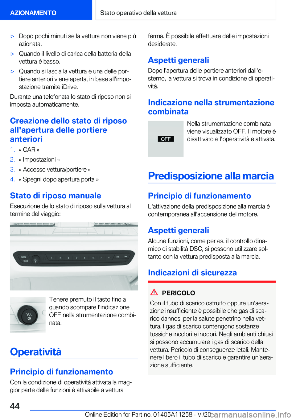 BMW 4 SERIES COUPE 2021  Libretti Di Uso E manutenzione (in Italian) 'x�D�o�p�o��p�o�c�h�i��m�i�n�u�t�i��s�e��l�a��v�e�t�t�u�r�a��n�o�n��v�i�e�n�e��p�i�