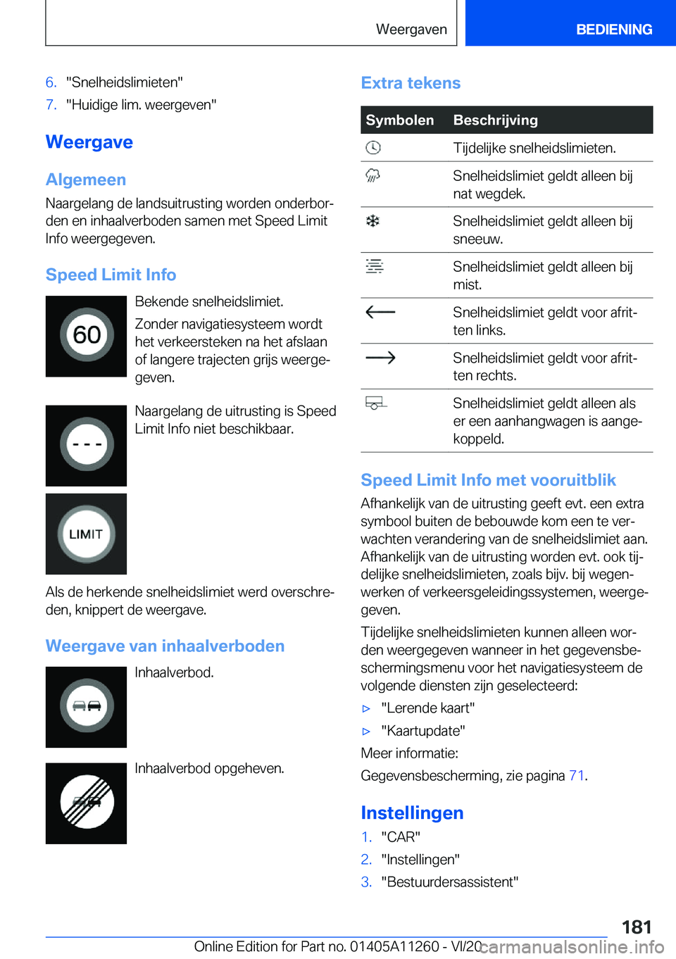 BMW 4 SERIES COUPE 2021  Instructieboekjes (in Dutch) �6�.��S�n�e�l�h�e�i�d�s�l�i�m�i�e�t�e�n��7�.��H�u�i�d�i�g�e��l�i�m�.��w�e�e�r�g�e�v�e�n�
�W�e�e�r�g�a�v�e�A�l�g�e�m�e�e�n
�N�a�a�r�g�e�l�a�n�g��d�e��l�a�n�d�s�u�i�t�r�u�s�t�i�n�g��w�o�r�d�e�n