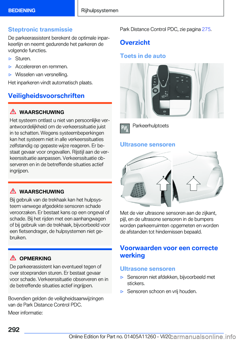 BMW 4 SERIES COUPE 2021  Instructieboekjes (in Dutch) �S�t�e�p�t�r�o�n�i�c��t�r�a�n�s�m�i�s�s�i�e
�D�e��p�a�r�k�e�e�r�a�s�s�i�s�t�e�n�t��b�e�r�e�k�e�n�t��d�e��o�p�t�i�m�a�l�e��i�n�p�a�rj
�k�e�e�r�l�i�j�n��e�n��n�e�e�m�t��g�e�d�u�r�e�n�d�e��h�e