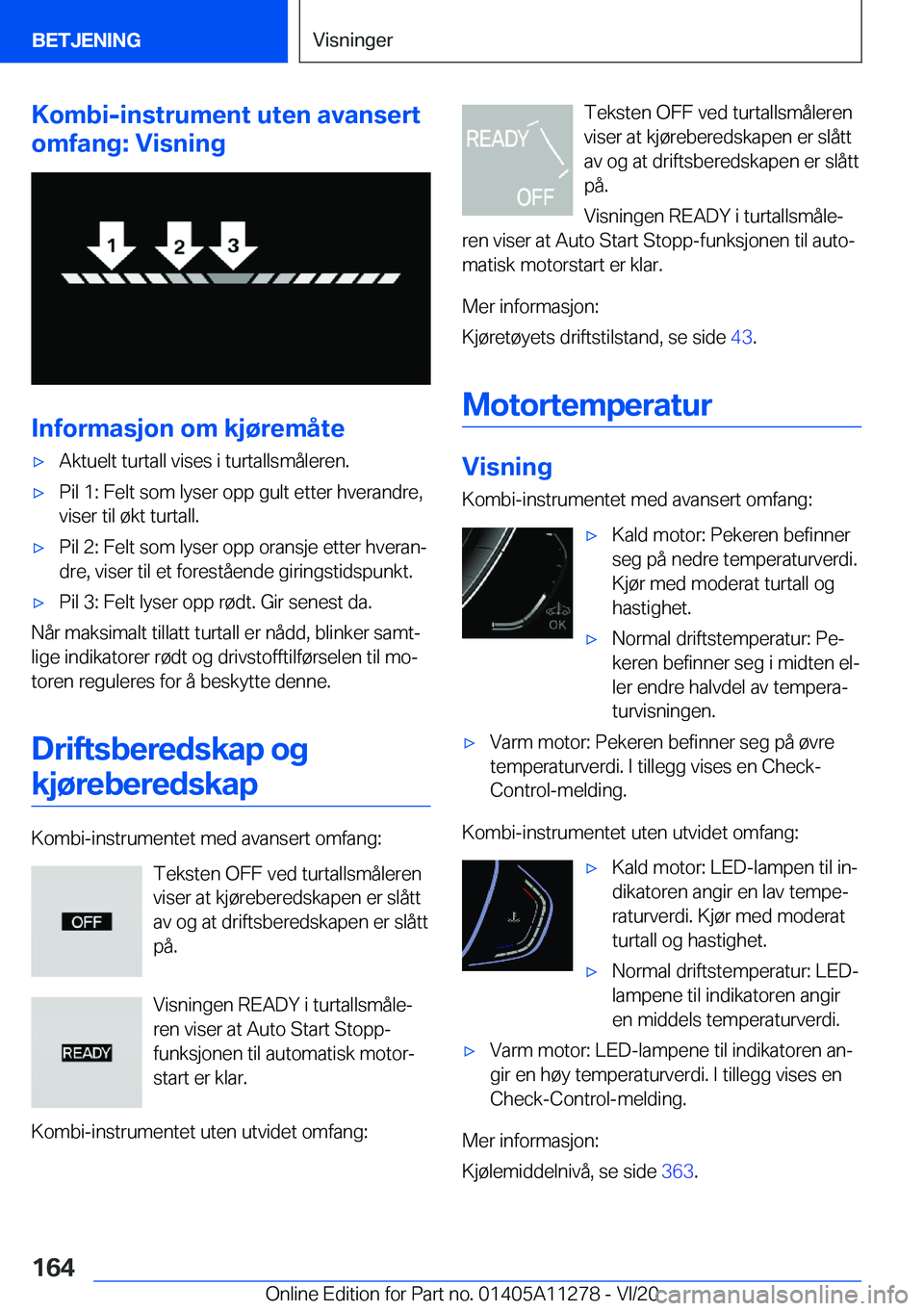BMW 4 SERIES COUPE 2021  InstruksjonsbØker (in Norwegian) �K�o�m�b�i�-�i�n�s�t�r�u�m�e�n�t��u�t�e�n��a�v�a�n�s�e�r�t
�o�m�f�a�n�g�:��V�i�s�n�i�n�g
�I�n�f�o�r�m�a�s�j�o�n��o�m��k�j�