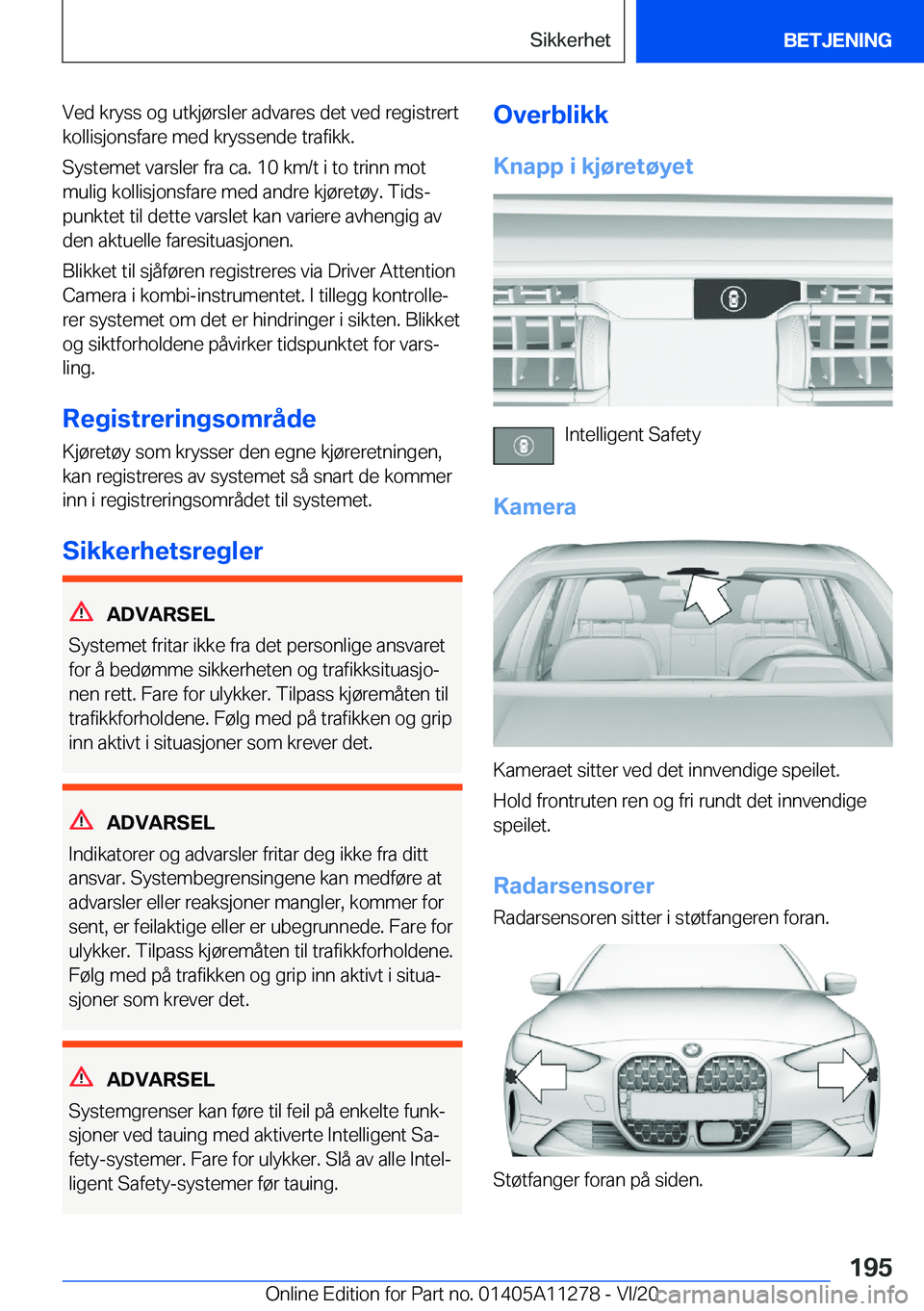 BMW 4 SERIES COUPE 2021  InstruksjonsbØker (in Norwegian) �V�e�d��k�r�y�s�s��o�g��u�t�k�j�