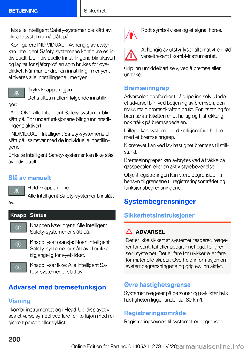 BMW 4 SERIES COUPE 2021  InstruksjonsbØker (in Norwegian) �H�v�i�s��a�l�l�e��I�n�t�e�l�l�i�g�e�n�t��S�a�f�e�t�y�-�s�y�s�t�e�m�e�r��b�l�e��s�l�å�t�t��a�v�,�b�l�i�r��a�l�l�e��s�y�s�t�e�m�e�r��n�å��s�l�å�t�t��p�å�.
��K�o�n�f�i�g�u�r�e�r�e��I�N�
