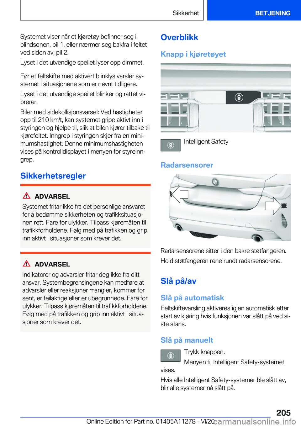 BMW 4 SERIES COUPE 2021  InstruksjonsbØker (in Norwegian) �S�y�s�t�e�m�e�t��v�i�s�e�r��n�å�r��e�t��k�j�