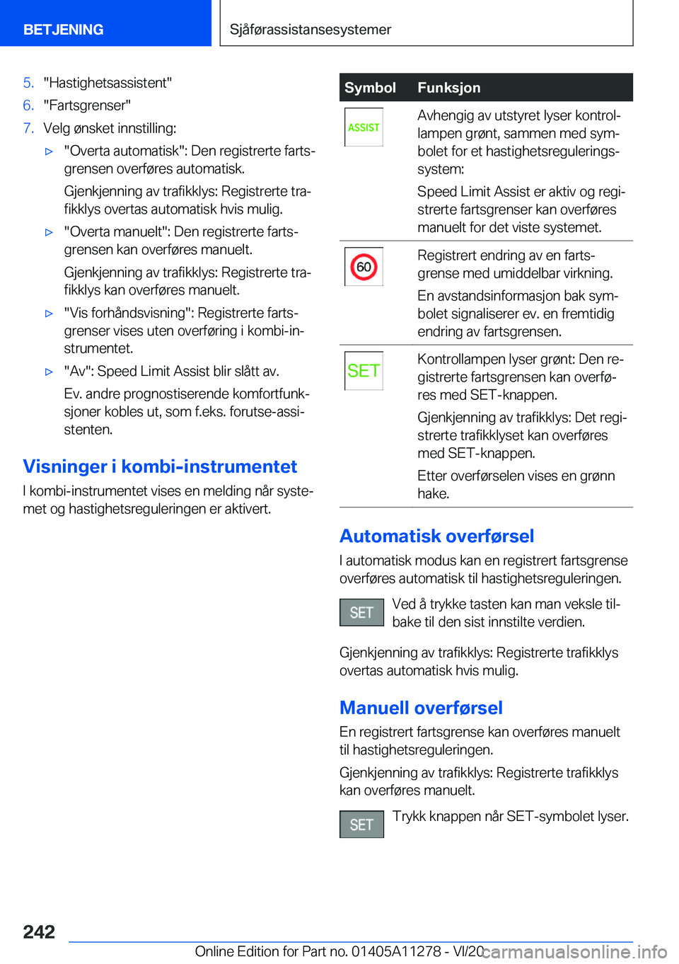 BMW 4 SERIES COUPE 2021  InstruksjonsbØker (in Norwegian) �5�.��H�a�s�t�i�g�h�e�t�s�a�s�s�i�s�t�e�n�t��6�.��F�a�r�t�s�g�r�e�n�s�e�r��7�.�V�e�l�g��