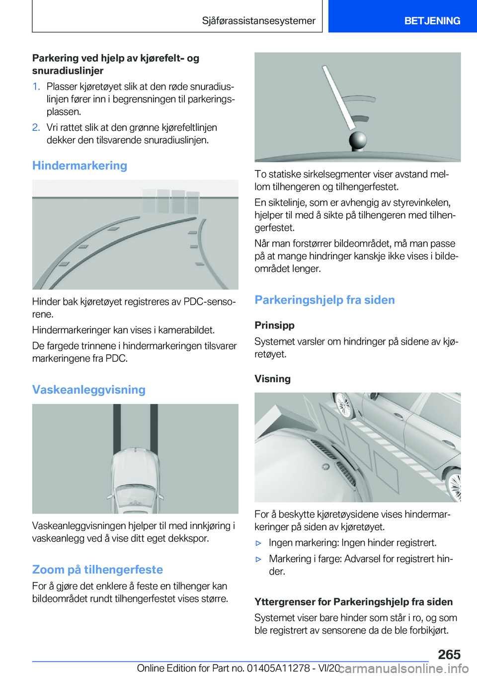 BMW 4 SERIES COUPE 2021  InstruksjonsbØker (in Norwegian) �P�a�r�k�e�r�i�n�g��v�e�d��h�j�e�l�p��a�v��k�j�