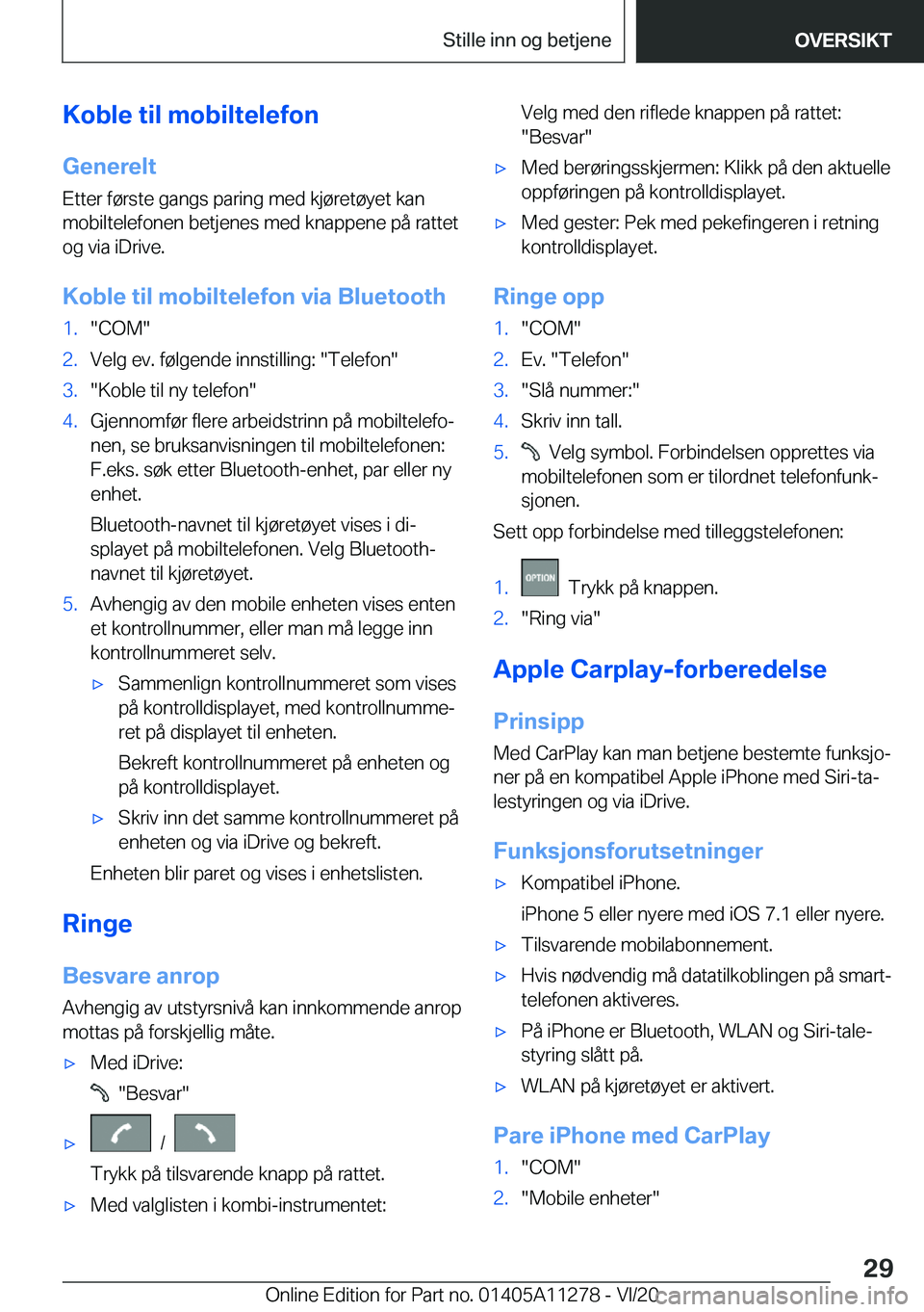 BMW 4 SERIES COUPE 2021  InstruksjonsbØker (in Norwegian) �K�o�b�l�e��t�i�l��m�o�b�i�l�t�e�l�e�f�o�n
�G�e�n�e�r�e�l�t �E�t�t�e�r��f�