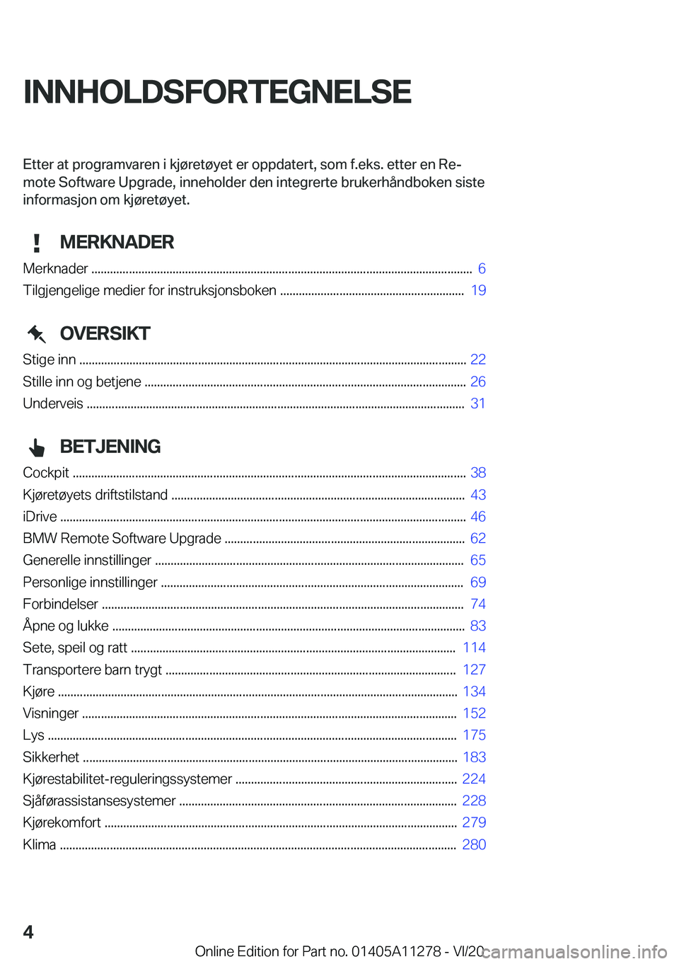 BMW 4 SERIES COUPE 2021  InstruksjonsbØker (in Norwegian) �I�N�N�H�O�L�D�S�F�O�R�T�E�G�N�E�L�S�E�E�t�t�e�r��a�t��p�r�o�g�r�a�m�v�a�r�e�n��i��k�j�