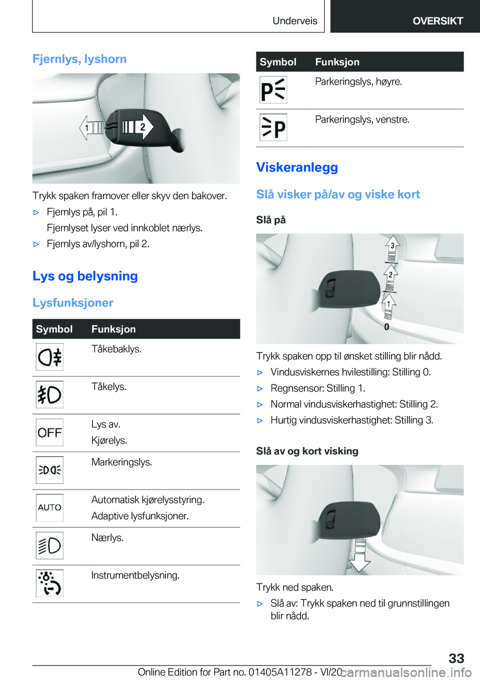 BMW 4 SERIES COUPE 2021  InstruksjonsbØker (in Norwegian) �F�j�e�r�n�l�y�s�,��l�y�s�h�o�r�n
�T�r�y�k�k��s�p�a�k�e�n��f�r�a�m�o�v�e�r��e�l�l�e�r��s�k�y�v��d�e�n��b�a�k�o�v�e�r�.
'x�F�j�e�r�n�l�y�s��p�å�,��p�i�l��1�.
�F�j�e�r�n�l�y�s�e�t��l�y�s