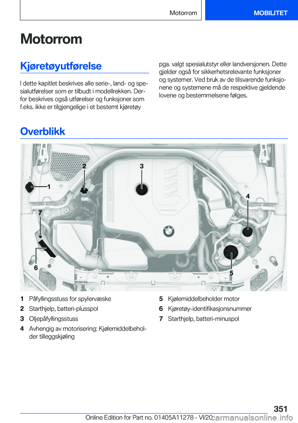 BMW 4 SERIES COUPE 2021  InstruksjonsbØker (in Norwegian) �M�o�t�o�r�r�o�m�K�j�