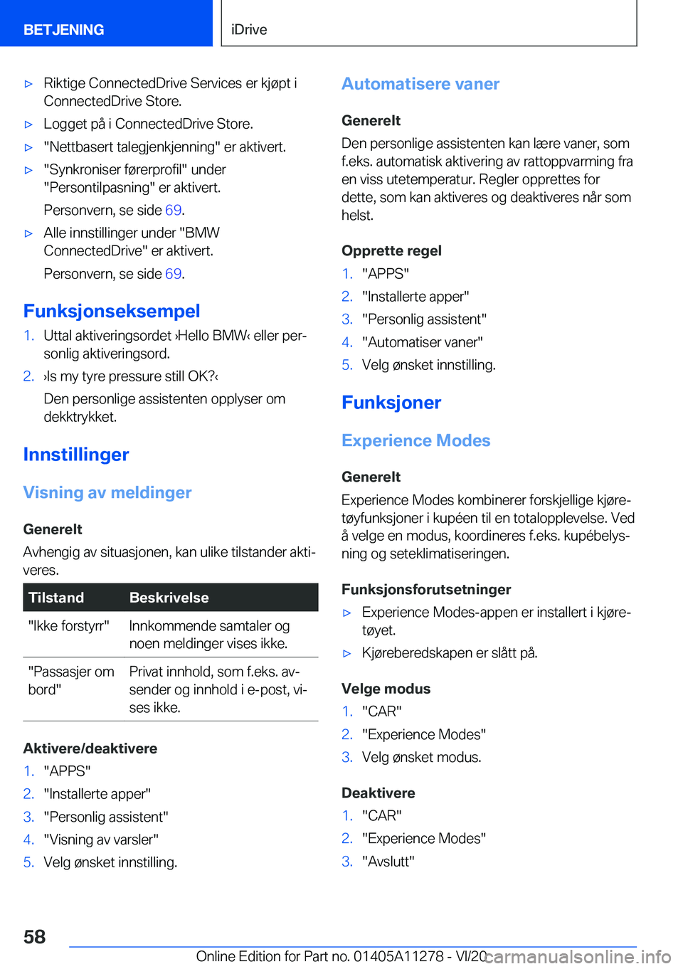 BMW 4 SERIES COUPE 2021  InstruksjonsbØker (in Norwegian) 'x�R�i�k�t�i�g�e��C�o�n�n�e�c�t�e�d�D�r�i�v�e��S�e�r�v�i�c�e�s��e�r��k�j�