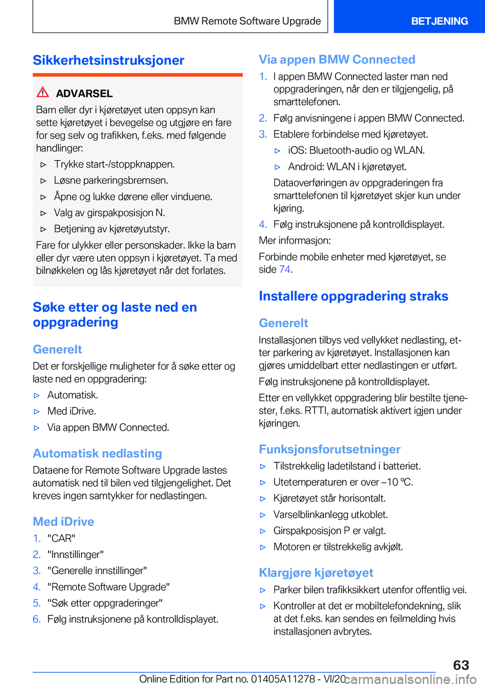 BMW 4 SERIES COUPE 2021  InstruksjonsbØker (in Norwegian) �S�i�k�k�e�r�h�e�t�s�i�n�s�t�r�u�k�s�j�o�n�e�r
�A�D�V�A�R�S�E�L
�B�a�r�n��e�l�l�e�r��d�y�r��i��k�j�
